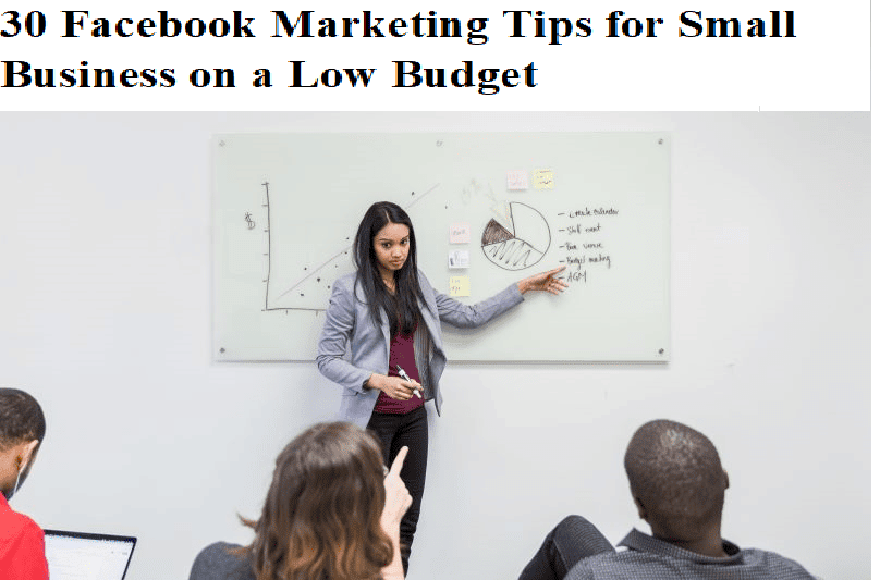 how to use facebook for small business marketing