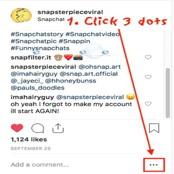 how to delete instagram comments on computer