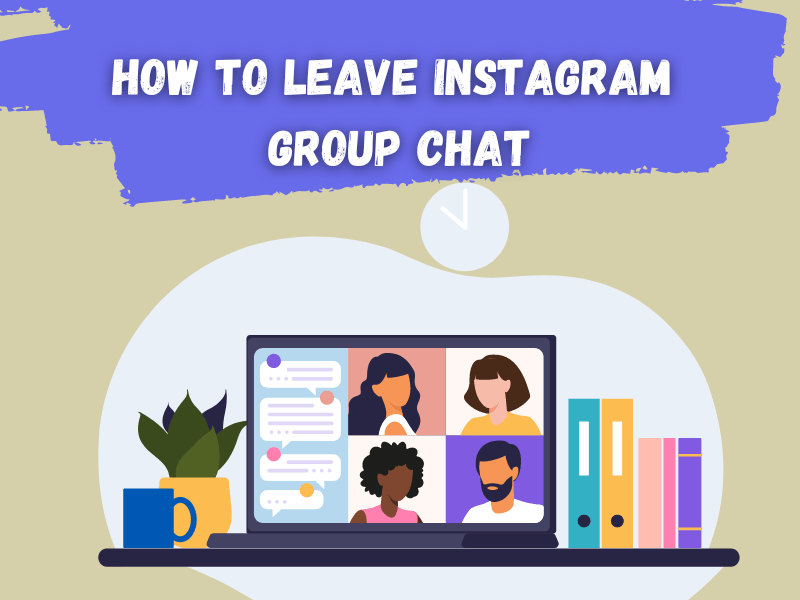 how to leave instagram group chat
